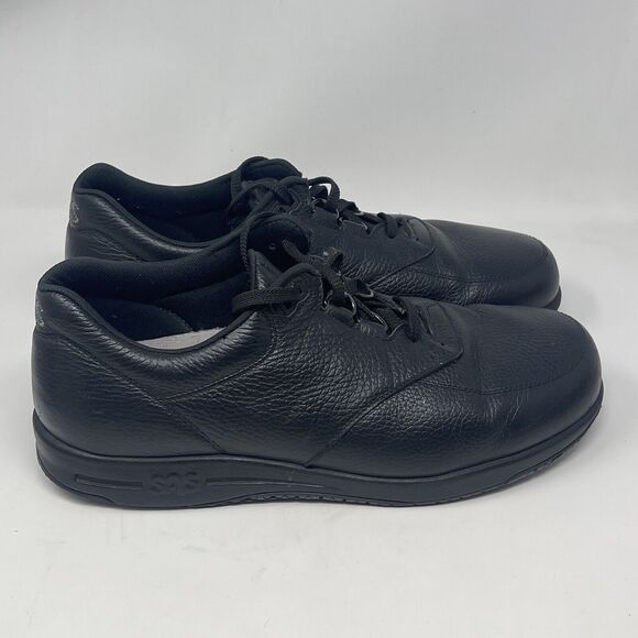 Sas Tripad Comfort Other - SAS Guardian Shoes Mens 10.5 M Black Leather Comfort Slip Resist Lace Sneakers